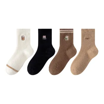 MIIOW Trend Party Series Mid Calf Socks Women's 4 Pack