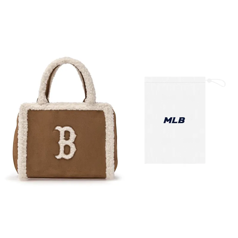MLB   Totes Crossbody Bags Single Shoulder Tote Shopping Bag Portable Unisex Camel-6