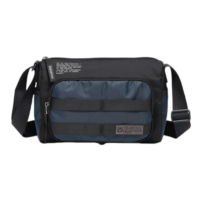 Volunteer Nylon Fabric Crossbody Bag Unisex Multicolor-10