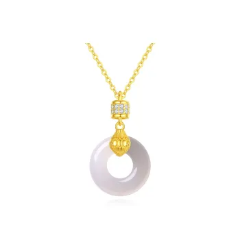 Gold Of China Chalcedony Necklaces Unisex