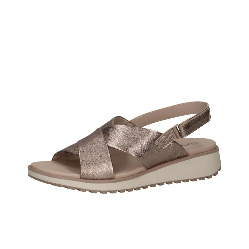 CAPRICE Kandy Strap Sandals 4.5cm Women's Brown-2