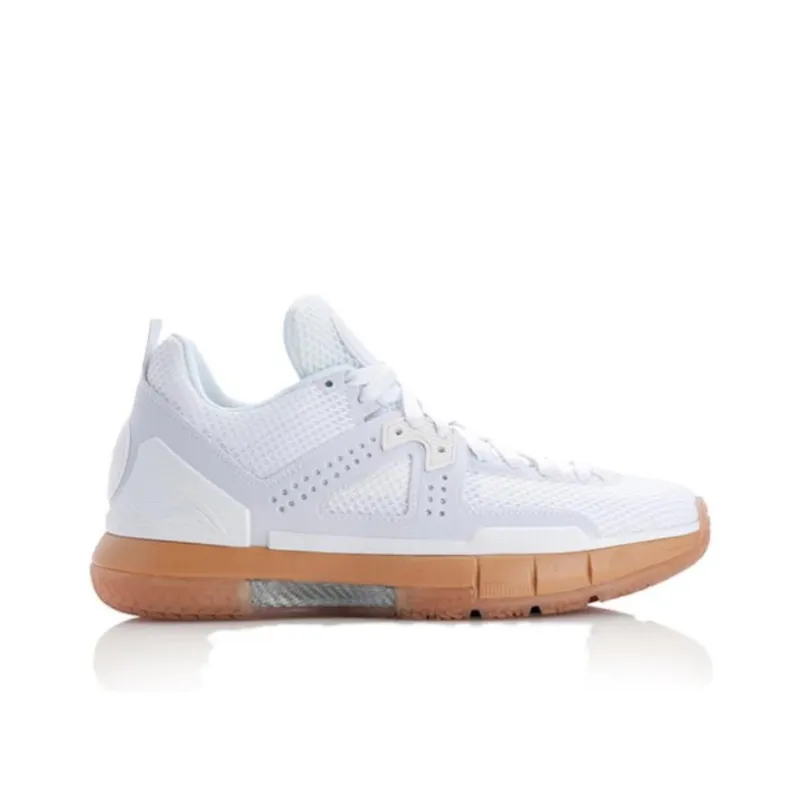 LiNing WOW 5 Way Of Wade 5 White Hot Non slip Lightweight Low Top Basketball Shoes Men's White Yellow-1