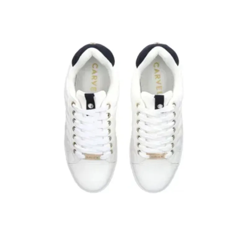 Kurt Geiger London Joyful Quilt Low-Top Skateboard Shoes Women's White-3