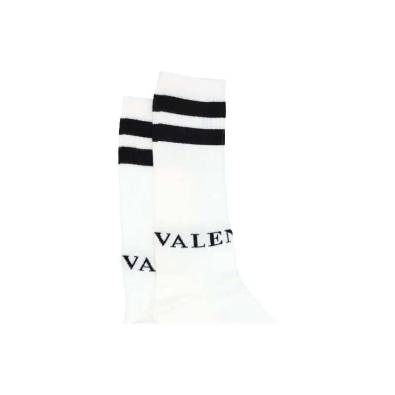 Valentino Knee High Socks Men's 1 Pack White-4