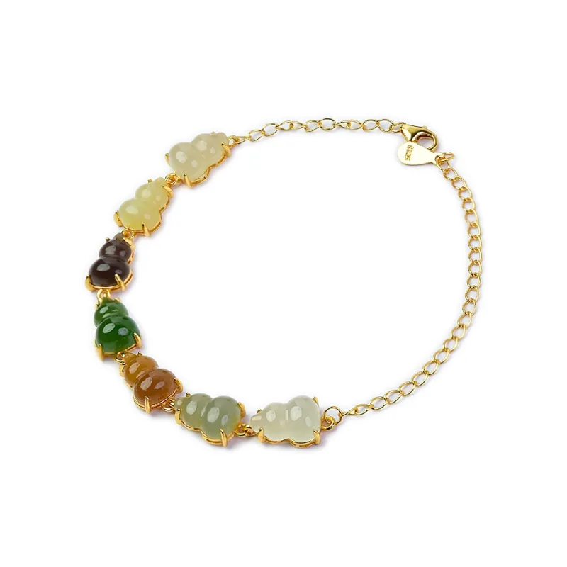 Tokai Family Hetian Jade Bracelets White Jade Women's-7