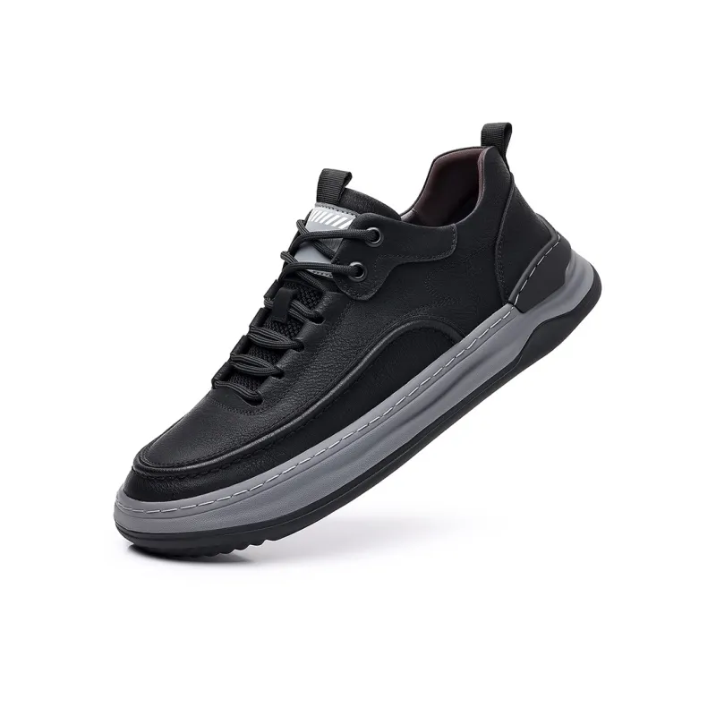 Eminu Skateboard Shoes Men Low Top Gray Khaki/Black-1