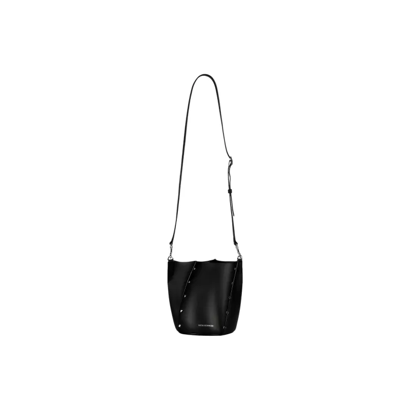 ROSA HERMOSO Top Grain Cow Leather One Shoulder Handbags Regular Unisex Black-2