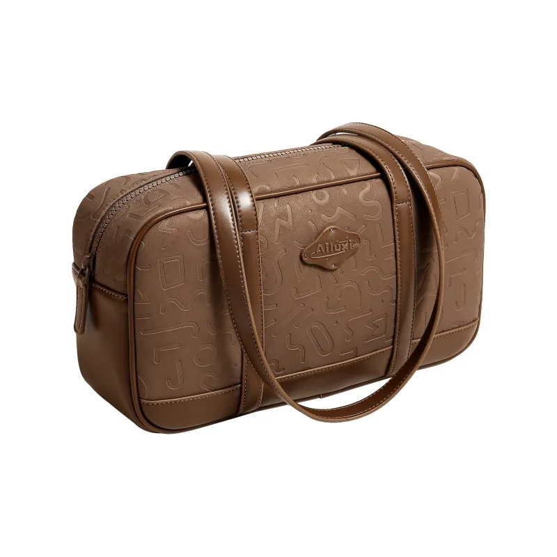 AILUXI Synthetic Leather Shoulder Bag Women's Cocoa Brown-5