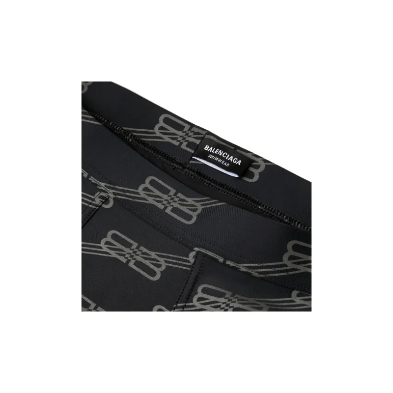 Balenciaga Swimming Shorts Men Black-2