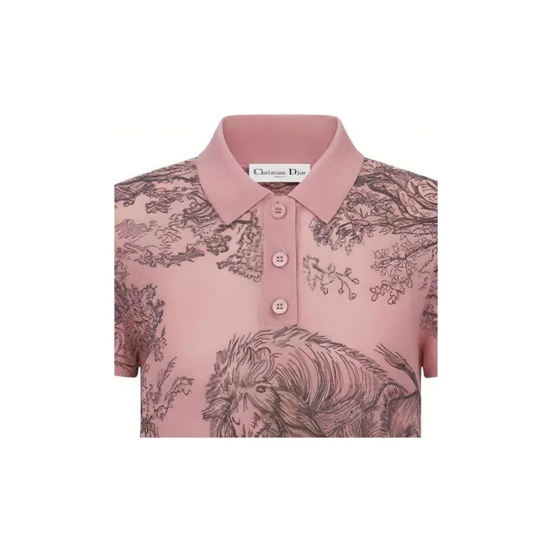 DIOR Dioriviera SS23 Polo Shirt Women's Pink-5