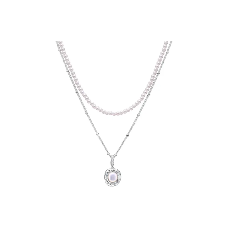 Arsis Copper Alloy Necklaces Unisex Gold Silver Two Tone-0