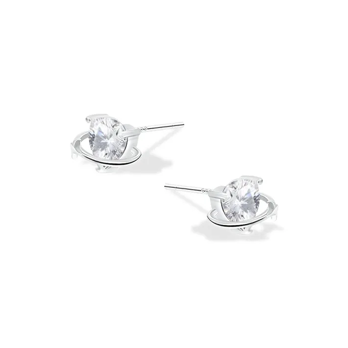 ETAHLOVE Sterling Silver Stud Earrings Women's Couple Date Confession Gift For Girlfriend's Birthday Anniversary-0