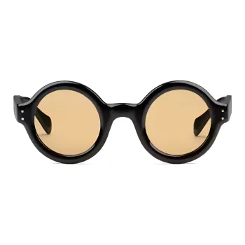 GUCCI Round Sunglasses Women's Black