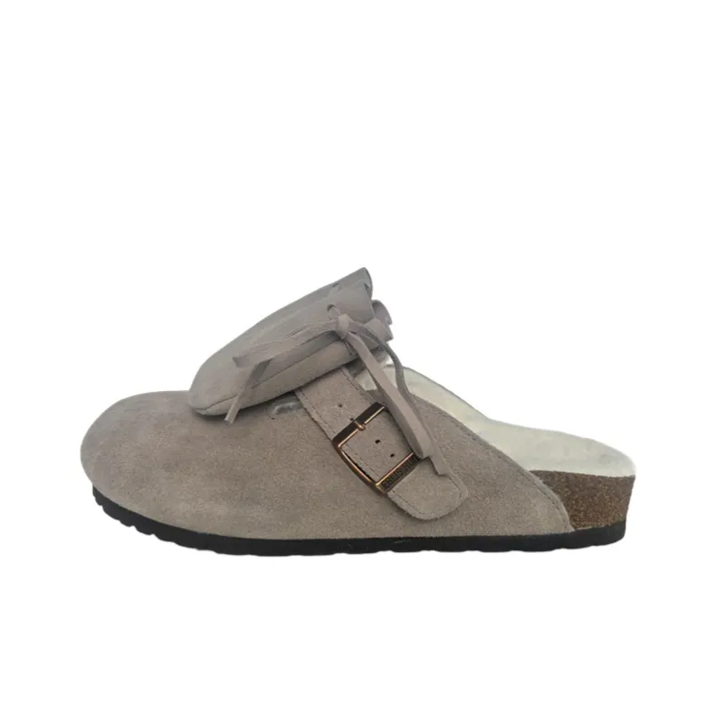 EBLIS HUNGI Cork Sole Slip-Resistant Abrasion-Resistant Wrap-toe Slippers Unisex-39