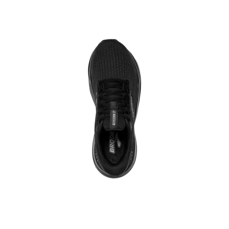 Brooks Glycerin 21 Anti Slip Wear Resistant Low Top Casual Running Shoes Women's Black-3
