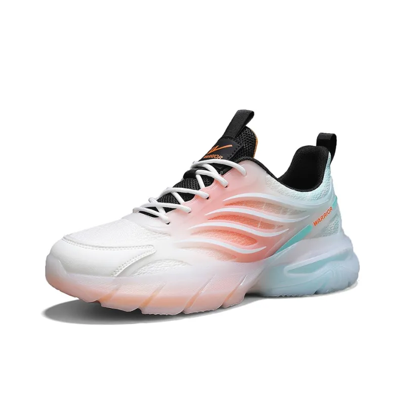 Warrior Cushioned Height Increase Wear Resistant Breathable Low Top Chunky Sneakers Men's-15