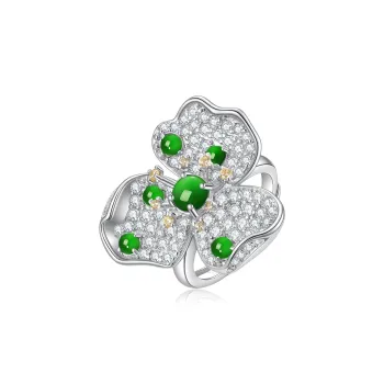 YUANYUXIANG Ice Glutinous Jadeite Rings Women's