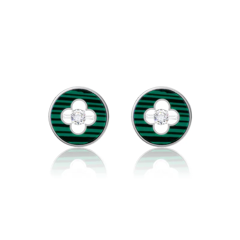 YYOGURT S925 Silver Stud Earrings Unisex-0