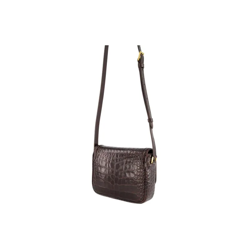 TOM FORD T Logo Embossed Crossbody Bag-4