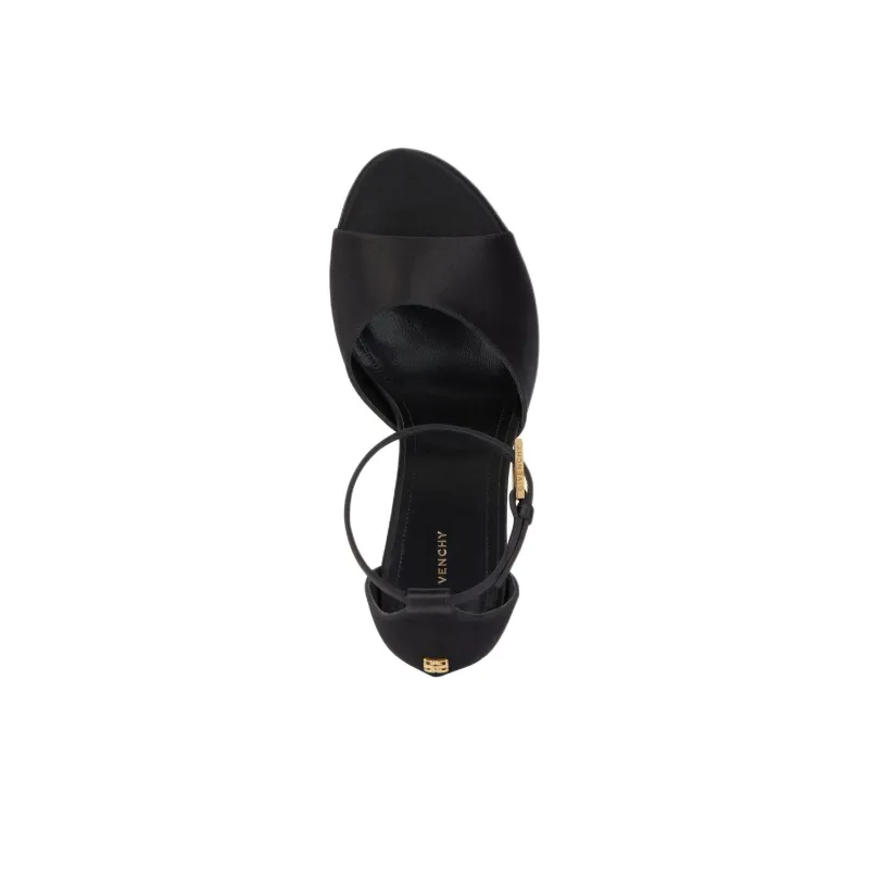 Givenchy 4G Liquid One Strap Sandals 13cm Women's Black-4
