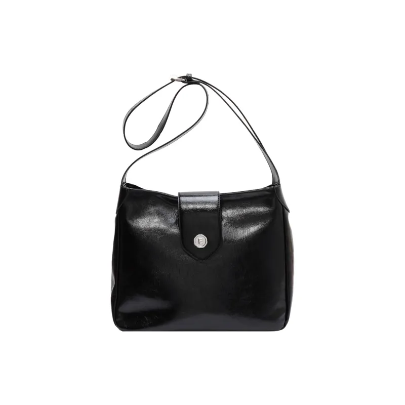 Meow In The Grass PU Shoulder Bag Regular Women's Black/Coffee-0