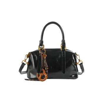 Meow In The Grass PU One Shoulder Handbag Crossbody Bag Regular Women's Black Coffee Brown/Burgundy
