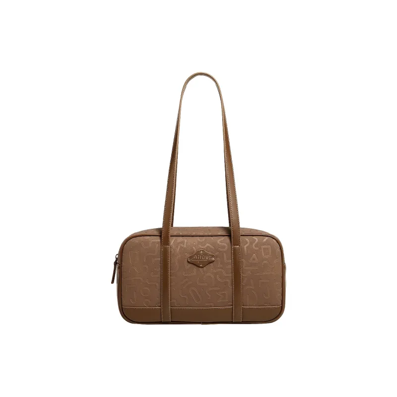 AILUXI Synthetic Leather Shoulder Bag Women's Cocoa Brown-4