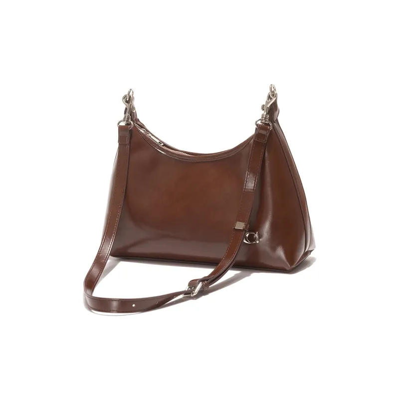 OCTSUI PVC Tote One Shoulder Crossbody Portable Shoulder Bag Regular Women's Coffee/Camel/Black-2