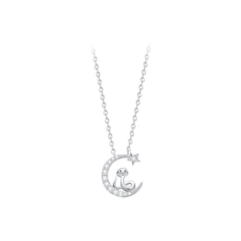 STQ S925 Silver Necklaces Women's