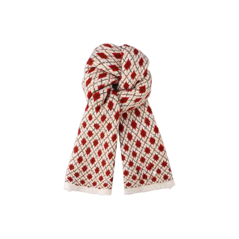 PISHUSHU Cotton Knit Scarves Unisex-3