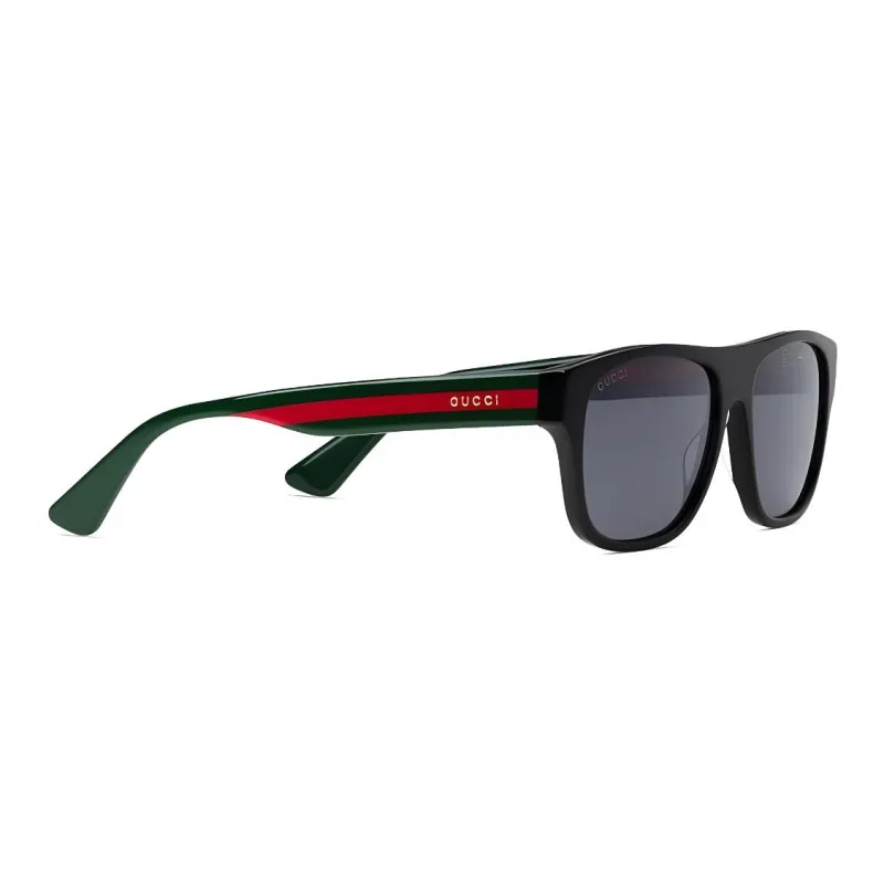GUCCI Irregular Shape Sunglasses Men's Black-1