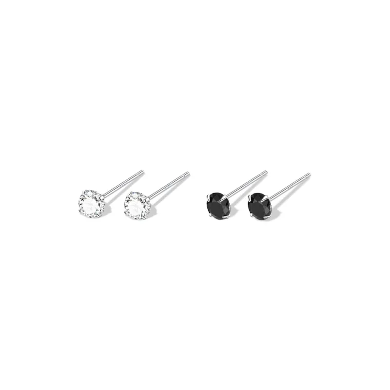 ETAHLOVE Sterling Silver Stud Earrings Unisex Bestie Girlfriend Birthday Surprise Anniversary Gift-8