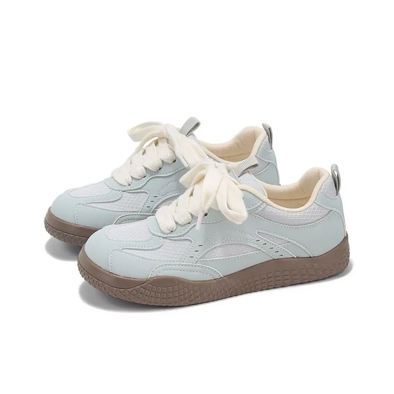 Binya Wear resistant And Lightweight Low Top Skateboard Shoes Women's Blue-2