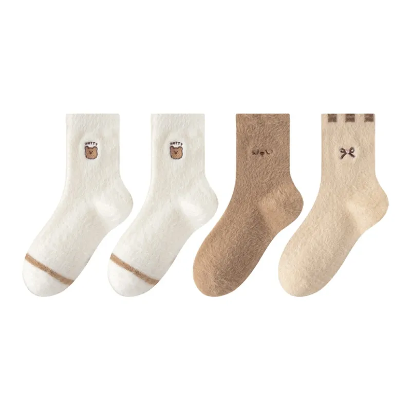 MIIOW Trend Party Series Mid Calf Socks Women's 4 Pack-9