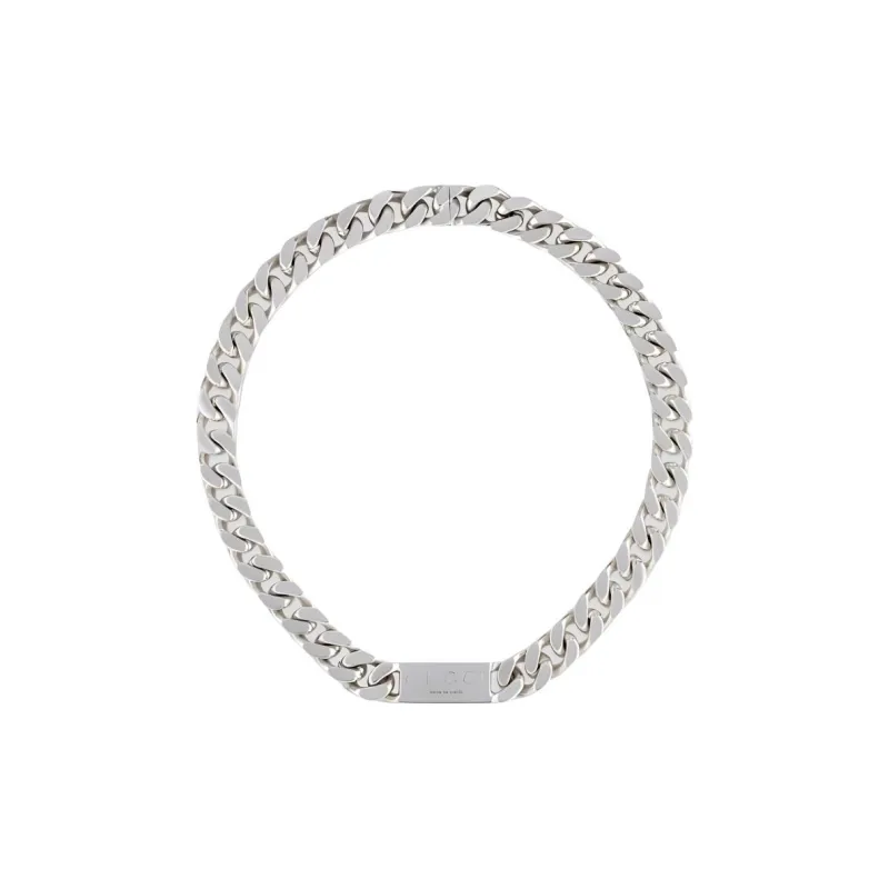 GUCCI 925 Sterling Silver, Enamel Necklaces Unisex Silver-1