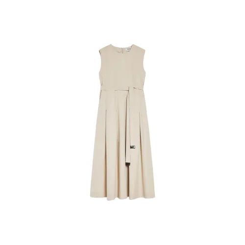 ’S MAX MARA Amina Collection Sleeveless Dress Women's Beige