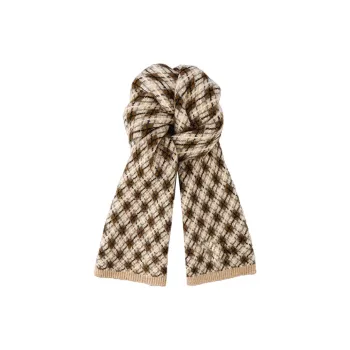 PISHUSHU Cotton Knit Scarves Unisex