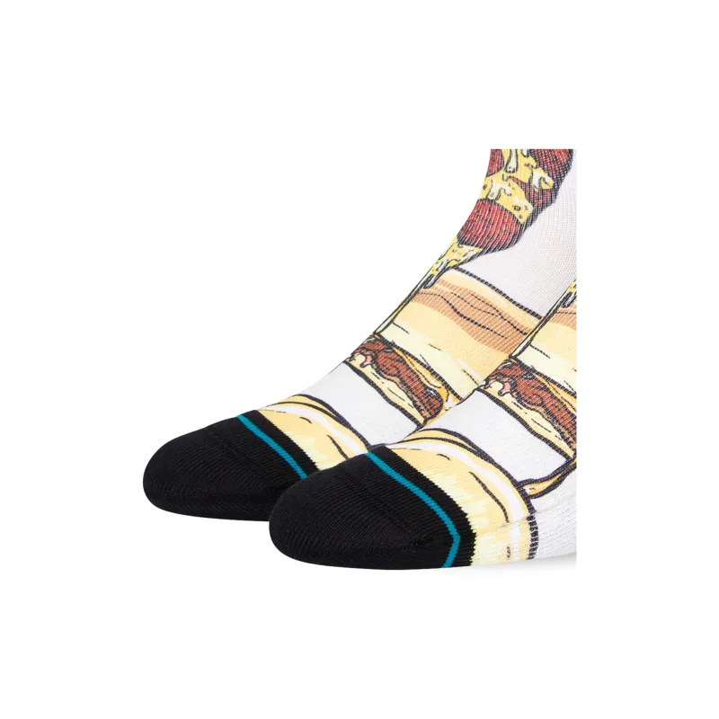 Stance Mid Calf Socks Unisex 1 Pack Vintage White-3
