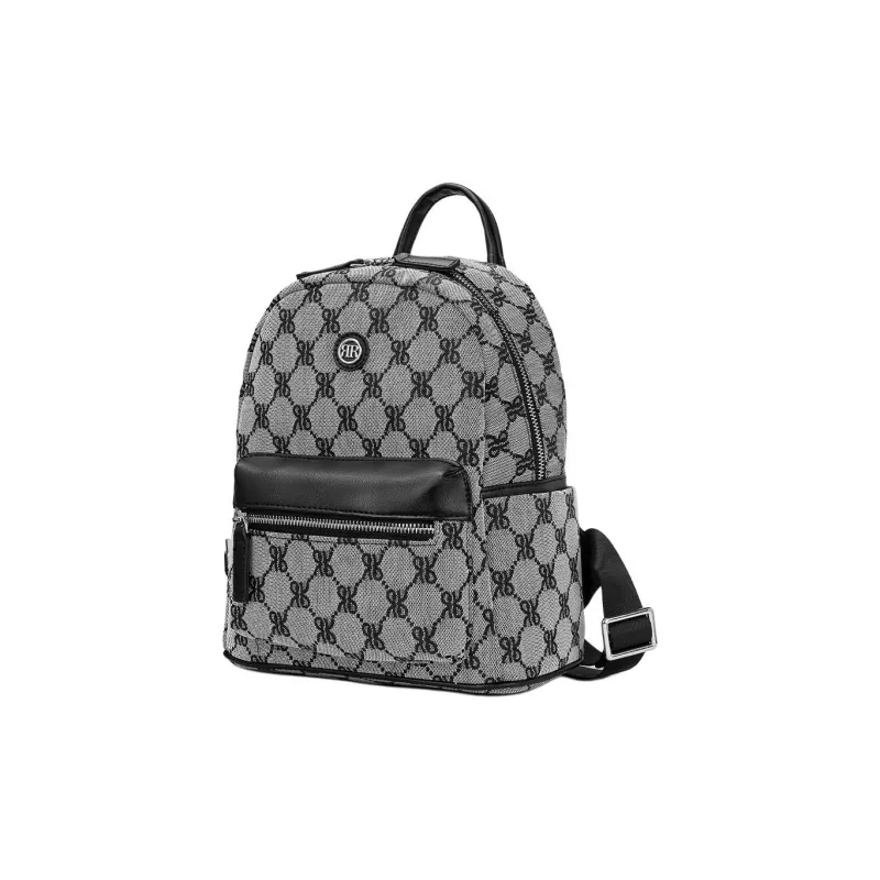 ROBERTA DI CAMERINO Fabric Backpack Regular Unisex Black/Brown-1