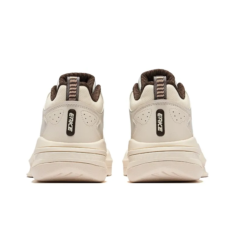 Erke Dominance 2 Anti Slip Wear Resistant High Top Casual Shoes Men's Beige-3