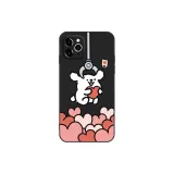 Straight Edge TPU-Black-Clip White Dog ZBTPU0952 Black