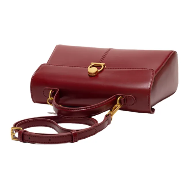 OCTSUI PVC Handbag Medium Size Women's Caramel/Coffee/Black Red-12