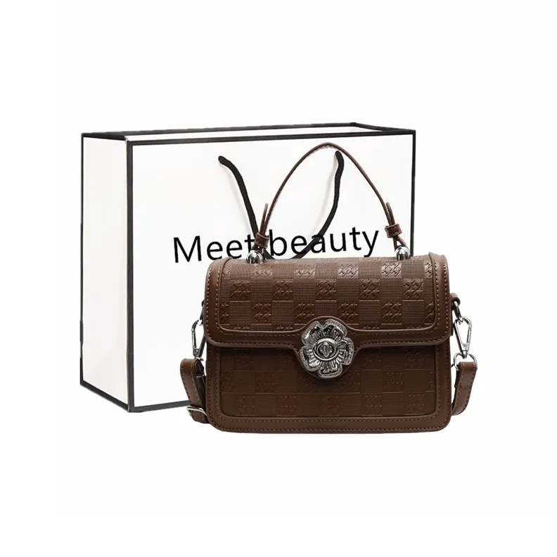 Fitchell Pu Handbag Shoulder Bag Regular Women's Ecru With Brown/Ecru With Black/Ecru With Khaki/Black/Brown/Ecru-8