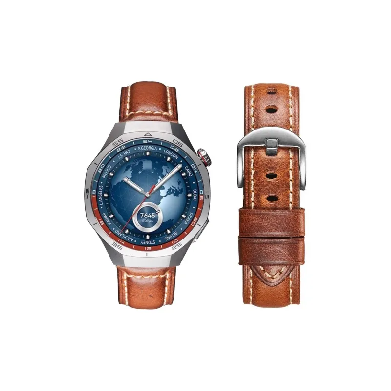 IBOANN Watch Band Huawei Compatibility Cowhide Leather Material-6