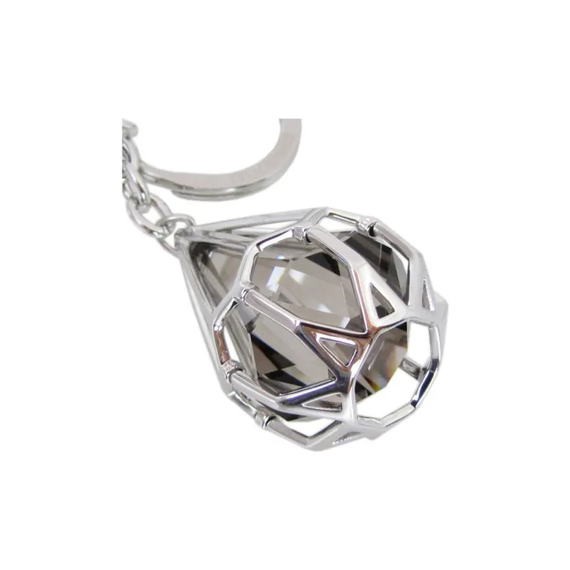 Swarovski Crystal Keychains Unisex Silver-2
