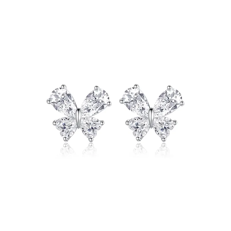 Strange S925 Silver Stud Earrings Women's-0