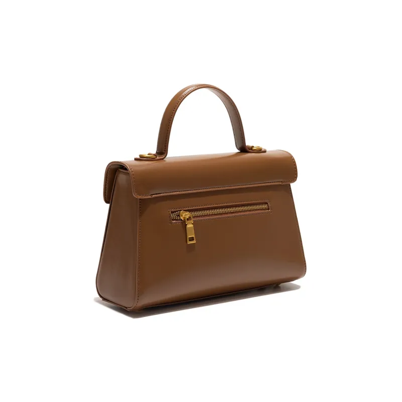 OCTSUI PVC Handbag Medium Size Women's Caramel/Coffee/Black Red-2