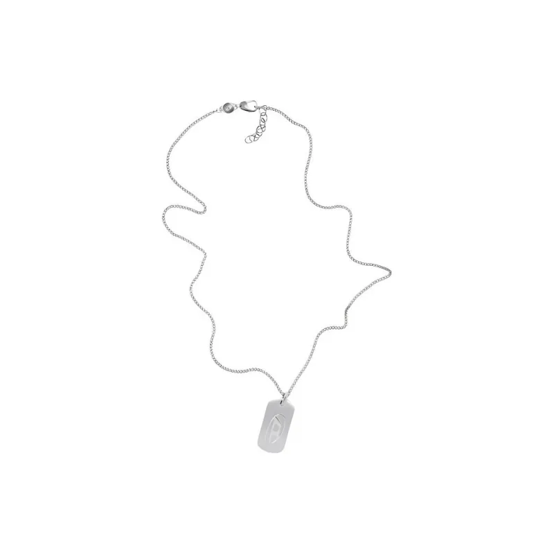 DIESEL Stainless Steel Necklaces Unisex Silver-1
