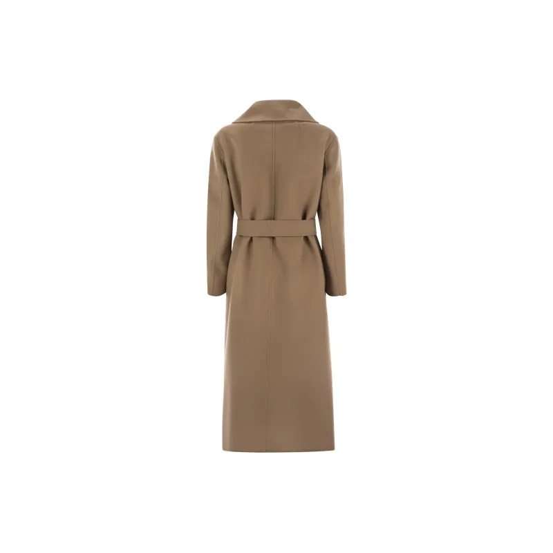'S MAX MARA Livia Belted Long Sleeved Coat-1