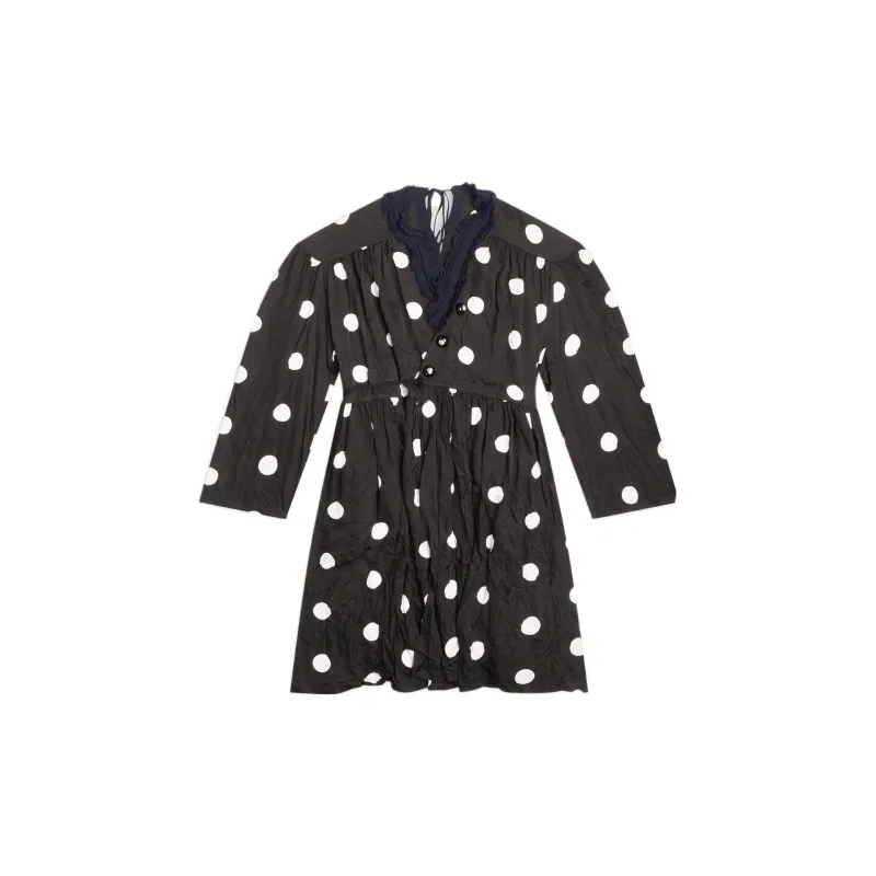 Balenciaga Backwrap Dress 'Black/White'-1